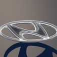 18.jpg Hyundai Badge 3D Print