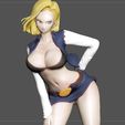 2.jpg ANDROID 18 STATUE SEXY VERSION2 DRAGONBALL ANIME CHARACTER 3d print