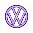 vw escarabajo 1954 logo reformado.stl Volkswagen beetle emblem (Beetle, Käfer, Vocho, Coccinelle, Fusca, Maggiolino)