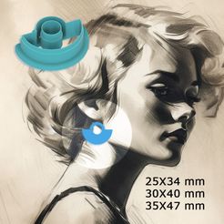 half_circle6.jpg 3D file polymer clay cutter in 3 sizes, half circle・3D printing model to download