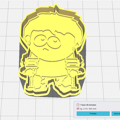 1.png STL-Datei Jimmy South Park Ausstechform・Modell für 3D-Drucker zum Herunterladen
