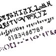 assembly6.jpg STL file Letters and Numbers The Addams Family Letters and Numbers | Logo・Template to download and 3D print