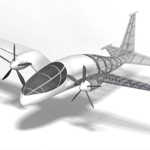 5.jpg Regarder de plus près : Modèle 3D de la structure du drone Bayraktar Akinci