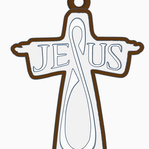 Файл STL Jesus Keyring ️ ・Модель 3D-принтера для загрузки・Cults
