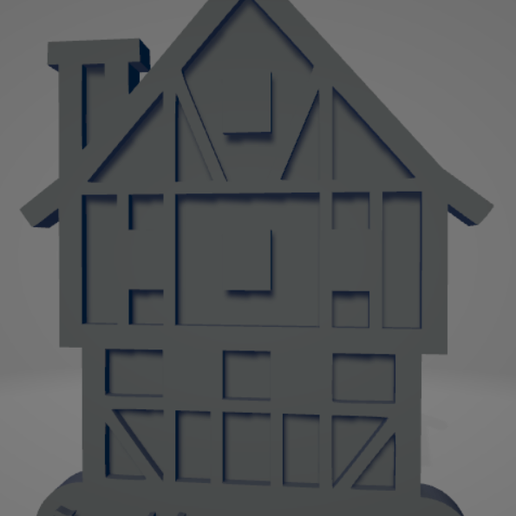 Frankfurter Römer keychain - 3D model önizlemesi