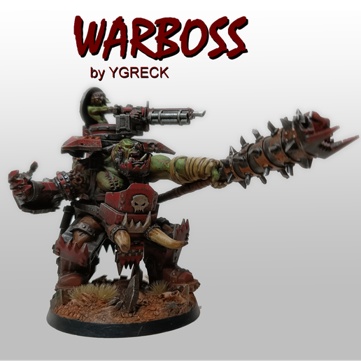 ORK WARBOSS IN MEGA ARMOR by YGRECK