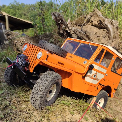 🚕 Cab for the RocHobby 1941 Jeep MB Scaler 1/6・ 3D File for ・Cults