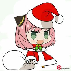 b4171a15e62b150294817adbbab252ff.jpg STL file keychain anya forger PADORU・3D printing idea to download