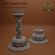 skull_tealight_holders.png Halloween Skulls/Skull Decor -  Halloween Decor