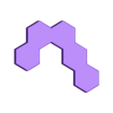 Piece 5.stl Hexagon Board Puzzle - Jogo de tabuleiro de encaixe de formas para crianças