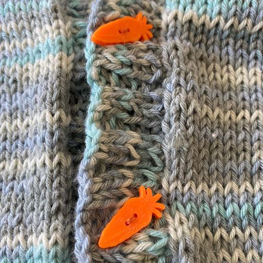 Carrot Shaped Button