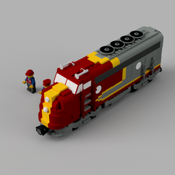 Santa-Fe2.png Файл STL Santa Fe Super Chief 10020 (2002)・3D-печатная модель для загрузки