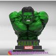 HulkBust_001.jpg Hulk Bust 3D Printable Statue