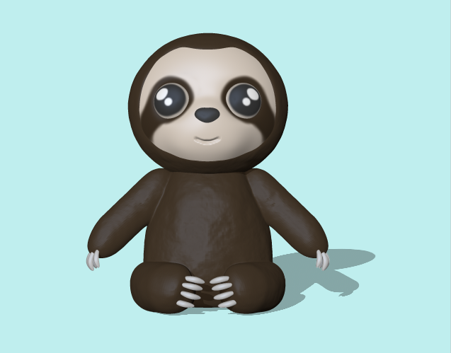 Sloth.PNG 3D file Sloth・3D print design to download, Usagipan3DStudios