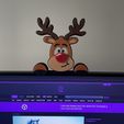h2.jpg STL file Christmas Reindeer Faces・3D print design to download