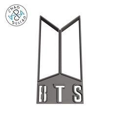 BT21-V2_6CM_2PC_Logo_CP.png STL file Logo - BT21 - Cookie Cutter - Fondant - Polymer Clay・3D printable model to download
