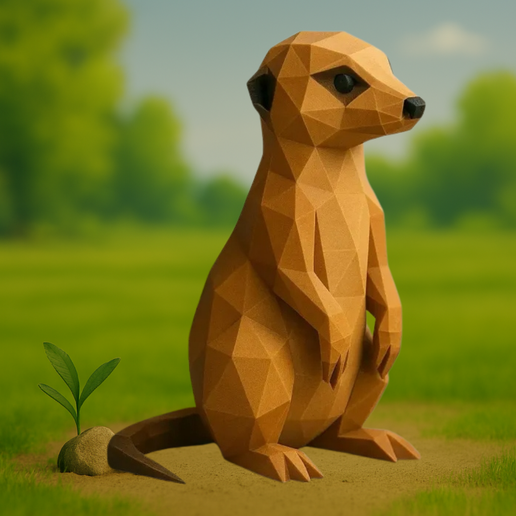Low Poly Meerkat