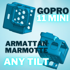 Marmotte-gopro-11-mini.png Armattan Marmotte GOPRO HERO 11 MINI MOUNT