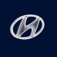 28.jpg Hyundai Badge 3D Print