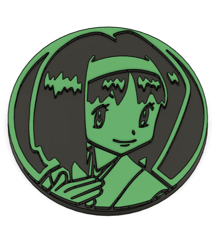 ERIKA POKEMON TCG POCKET COIN STL File for 3D printingCults