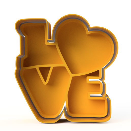 COOKIE CUTTER LOVE LOVE COOKIE CUTTER LOVE 3D model