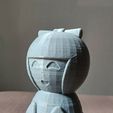 20240206_124307.jpg STL Model - Japanese Piggy Bank Doll with Lid - 3D Print