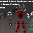 Custom Updated 7 inch Techmarine Gear rie ae ee Ela ity Blood Ravens oh Chapter pace & Custom 7 inch Techmarine Update for Factory Space Marines