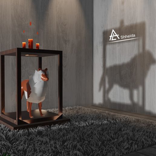Shelf Wolf 3D model