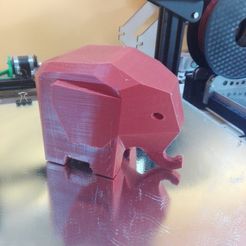 7829428f26d2049fd2173d4161092d45_display_large.jpg Free STL file LOWPOLY elephant・3D print object to download