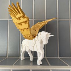 IMG_1463.jpg Free STL file Flexi Alicorn・3D printer design to download