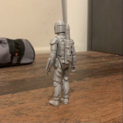 Star Wars .stl Bobafett.3D action figure .OBJ Kenner style.