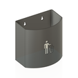 poubelle_murale.png Detachable wall-mounted waste garbage can