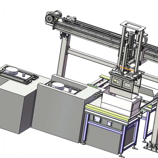🧞‍♂️ 3D CAD Model Automated Pick-and-Place Canning Machine with Robotic ...