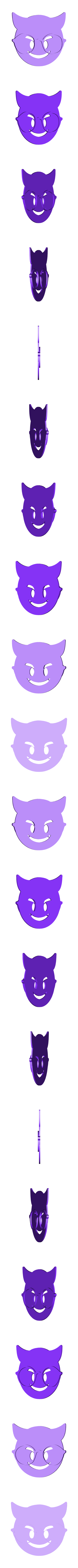 devil-hollow-eyes.stl Devil Emoji with Glasses