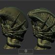GIGZB1h.jpg Archivo STL 2 modelos Giger Alien Style・Objeto para impresora 3D para descargar, calum5dotcom
