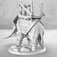 Keyshot_Render.254.jpg War Elephant - Casual Pose - Tabletop Miniature