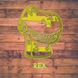 Diseño sin título-9.jpg Rex cookie cutter / cortador de galleta de Rex