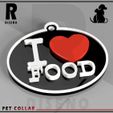 ilf 3.jpg PET NECKLACE (I LOVE FOOD) necklace / key chain