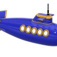 Sommergibile-Cartoon-Front-v1.png STL file Toy Submarine・3D print design to download, Upcrid