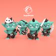 Goblins.72-SQ.jpg Goblins - Easy Multicolor FDM RPG Minis (No supports)