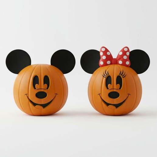 Mickey e Minnie  _  Abóbora - 3D model önizlemesi