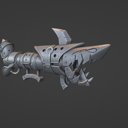 jinx fishbones bazooka league of legends 3D model