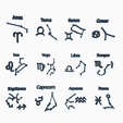 zodiac-constellation-no-dot-on-i-letter.png 黄道十二宫和星座套装、黄道十二宫包、占星符号