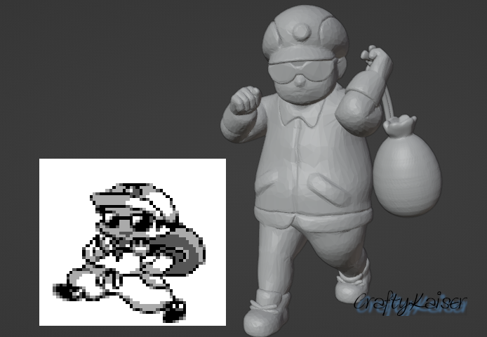 3D file Pokemon Trainer Burglar・3D printer design to download・Cults