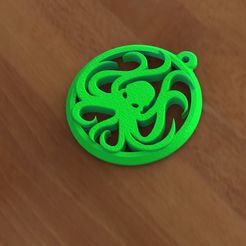 Chutulhu keychain  green.JPG STL file cthulhu・3D printable model to download