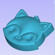 287945562_365368572352734_6898146619149526524_n.jpg Kawaii Fox Solid Model for bath Bombs/Soaps/mold making/ vacuum forming/silicone molds