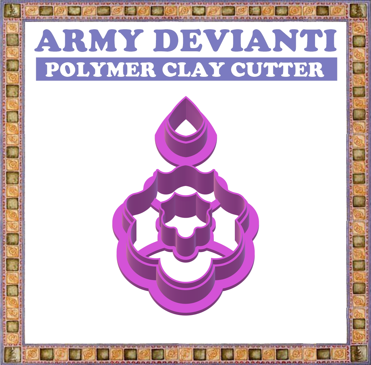 od jis Ae a a iar a ee <i STL file POLYMER CLAY CUTTER 5 SIZE .CC. ARMY DEVIANTI・3D printable design to download, armydevianti