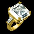 13.jpg Octagon Stone Solitaire Engagement Ring