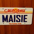 DSC_1754.JPG Back to the future license plate 1985 (plus blank plate)