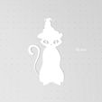 Cat4-2.jpg Cat Silhouette, Set of 9 Cats, Scared Cat, Cat Outline, Stencil